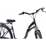 Mestský bicykel 28 Fuzlu Arizona S-3 Čierna